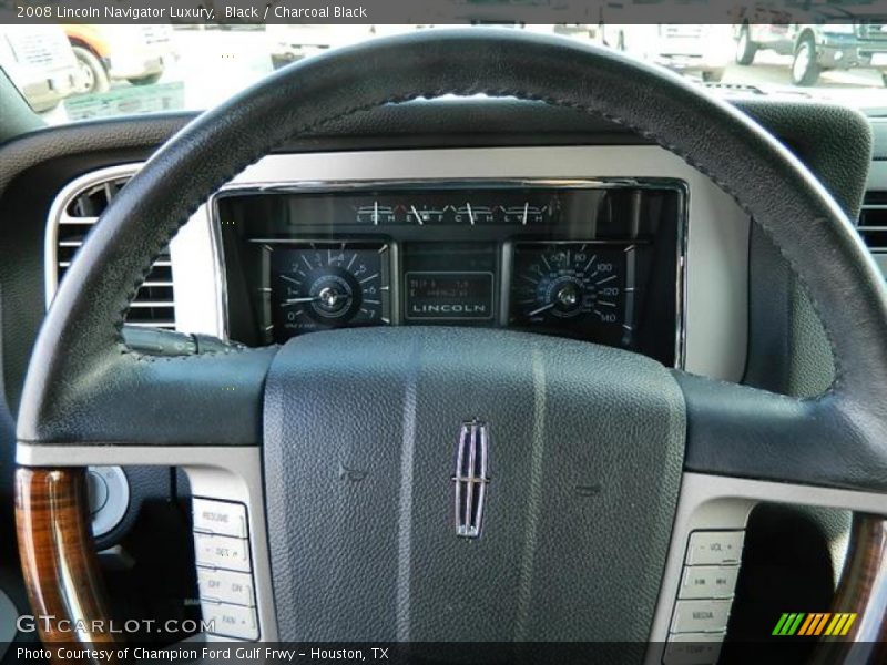 Black / Charcoal Black 2008 Lincoln Navigator Luxury