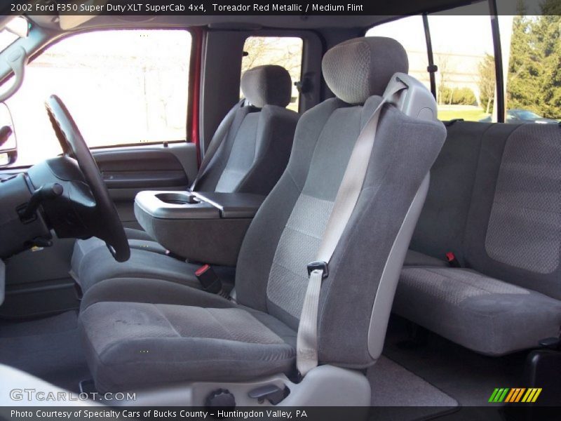  2002 F350 Super Duty XLT SuperCab 4x4 Medium Flint Interior