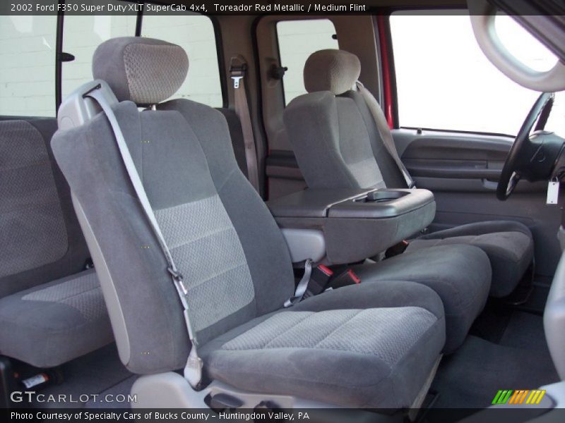  2002 F350 Super Duty XLT SuperCab 4x4 Medium Flint Interior