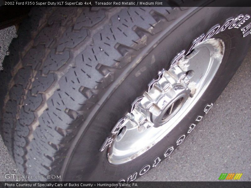Toreador Red Metallic / Medium Flint 2002 Ford F350 Super Duty XLT SuperCab 4x4