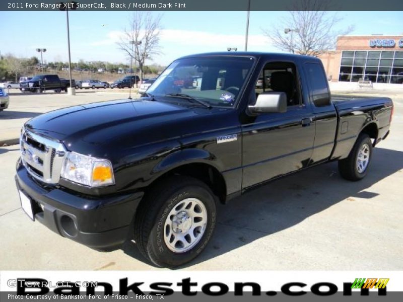 Black / Medium Dark Flint 2011 Ford Ranger XLT SuperCab