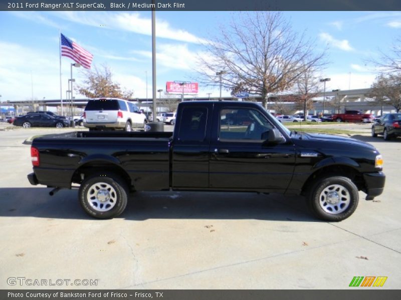 Black / Medium Dark Flint 2011 Ford Ranger XLT SuperCab
