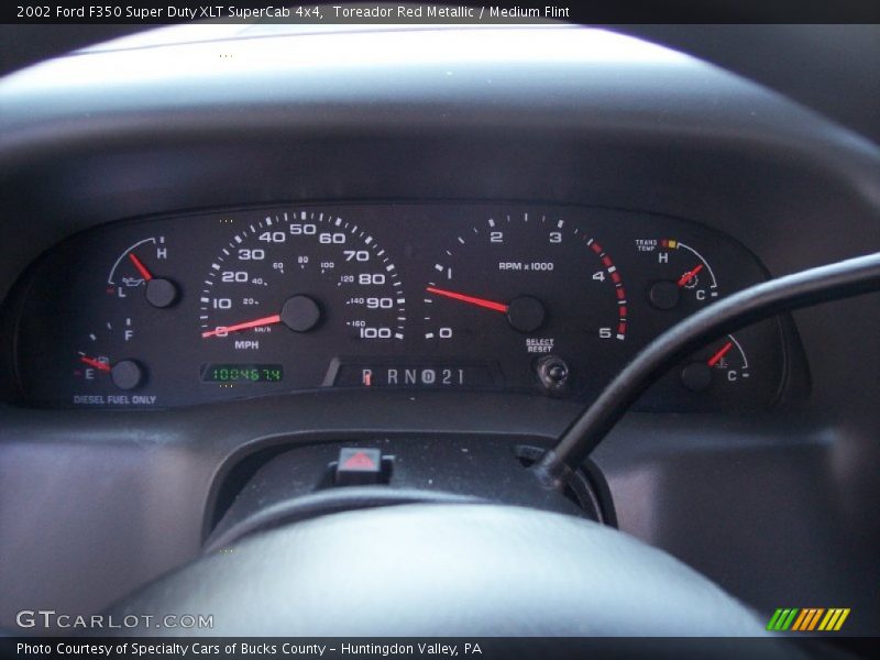  2002 F350 Super Duty XLT SuperCab 4x4 XLT SuperCab 4x4 Gauges