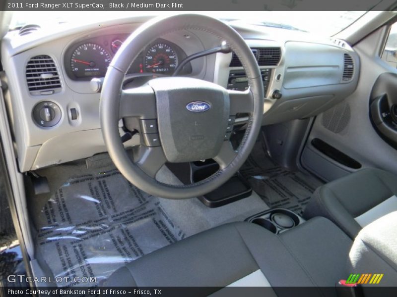 Black / Medium Dark Flint 2011 Ford Ranger XLT SuperCab