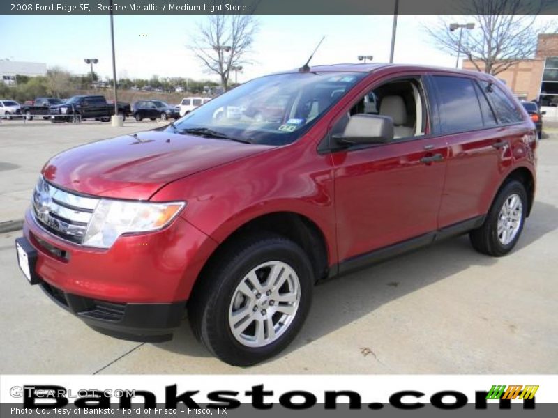 Redfire Metallic / Medium Light Stone 2008 Ford Edge SE
