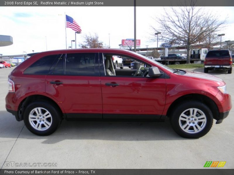 Redfire Metallic / Medium Light Stone 2008 Ford Edge SE