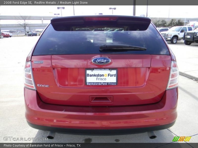 Redfire Metallic / Medium Light Stone 2008 Ford Edge SE