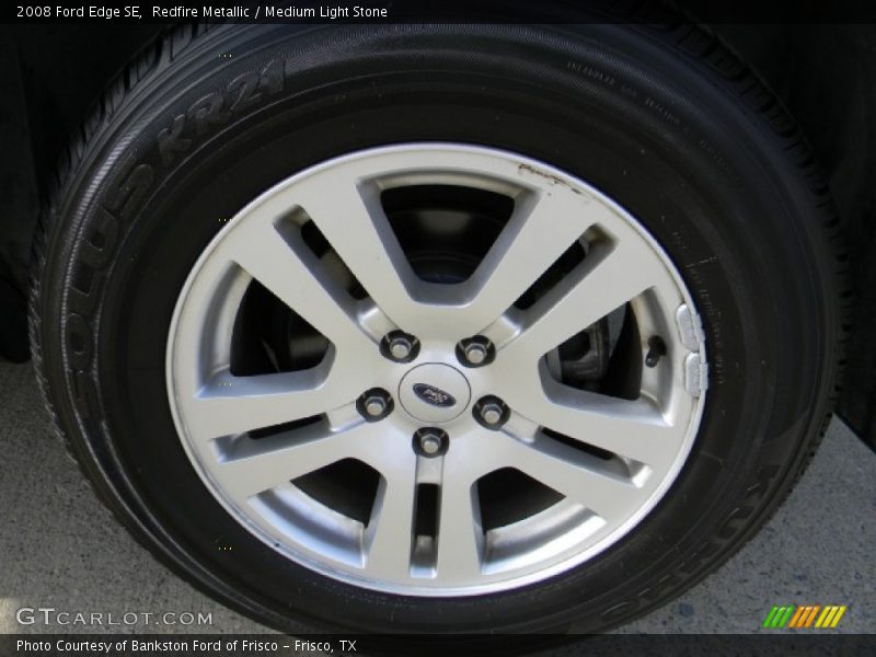 Redfire Metallic / Medium Light Stone 2008 Ford Edge SE
