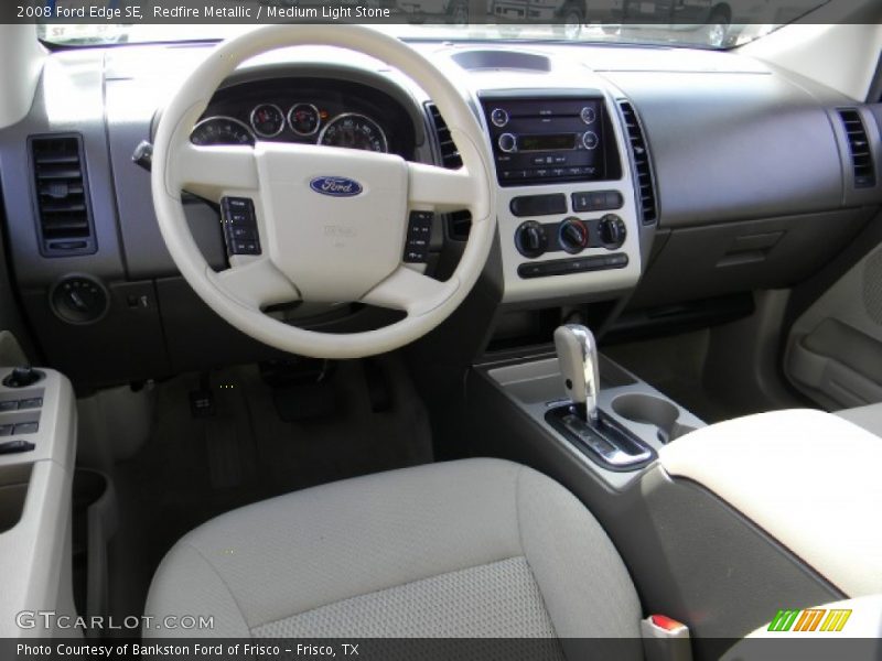 Redfire Metallic / Medium Light Stone 2008 Ford Edge SE