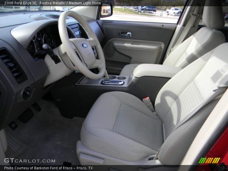 Redfire Metallic / Medium Light Stone 2008 Ford Edge SE