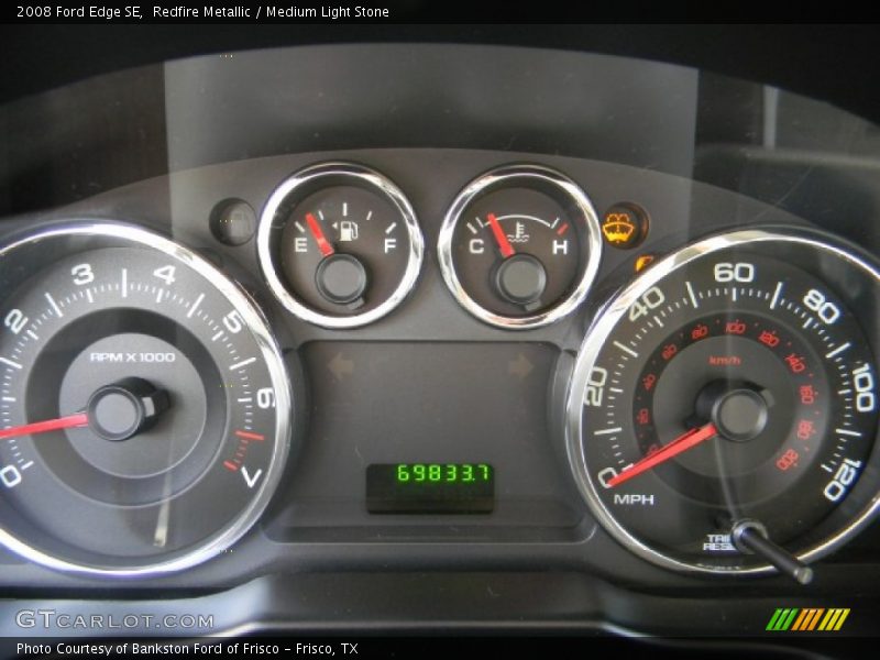 Redfire Metallic / Medium Light Stone 2008 Ford Edge SE