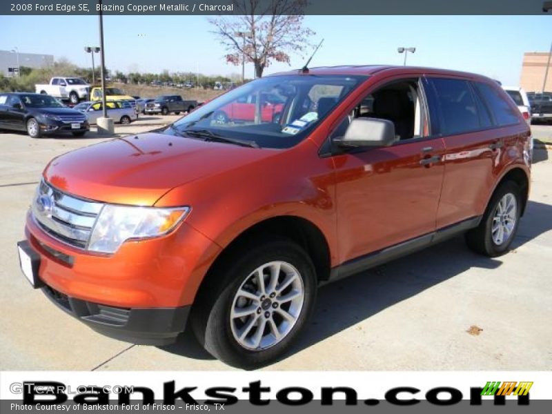 Blazing Copper Metallic / Charcoal 2008 Ford Edge SE