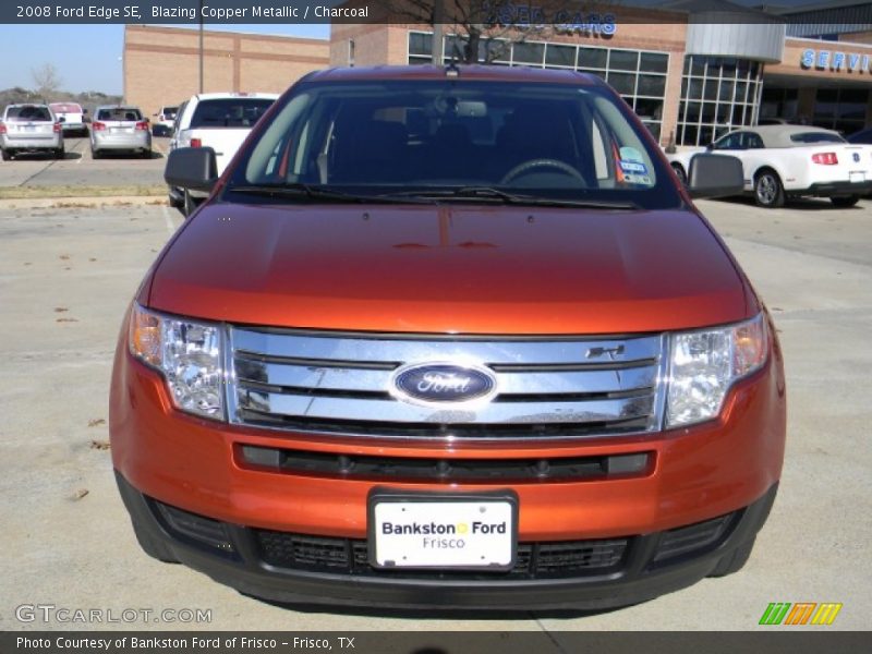 Blazing Copper Metallic / Charcoal 2008 Ford Edge SE