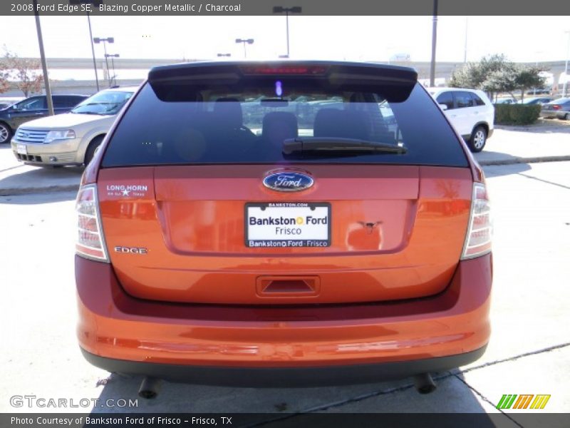 Blazing Copper Metallic / Charcoal 2008 Ford Edge SE