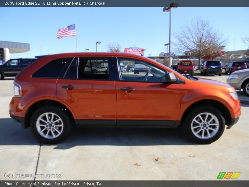 Blazing Copper Metallic / Charcoal 2008 Ford Edge SE