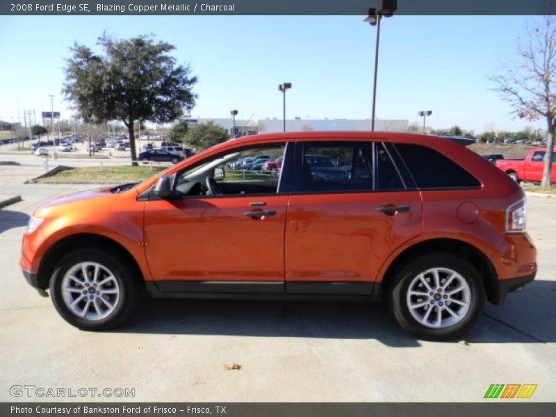 Blazing Copper Metallic / Charcoal 2008 Ford Edge SE