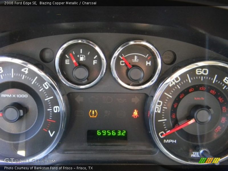 Blazing Copper Metallic / Charcoal 2008 Ford Edge SE