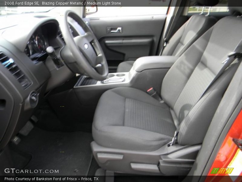 Blazing Copper Metallic / Medium Light Stone 2008 Ford Edge SE