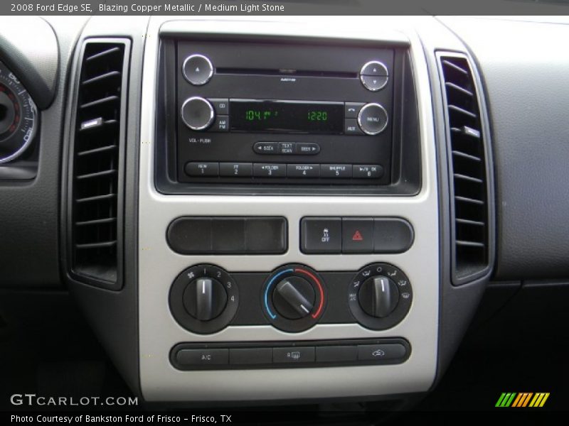 Blazing Copper Metallic / Medium Light Stone 2008 Ford Edge SE