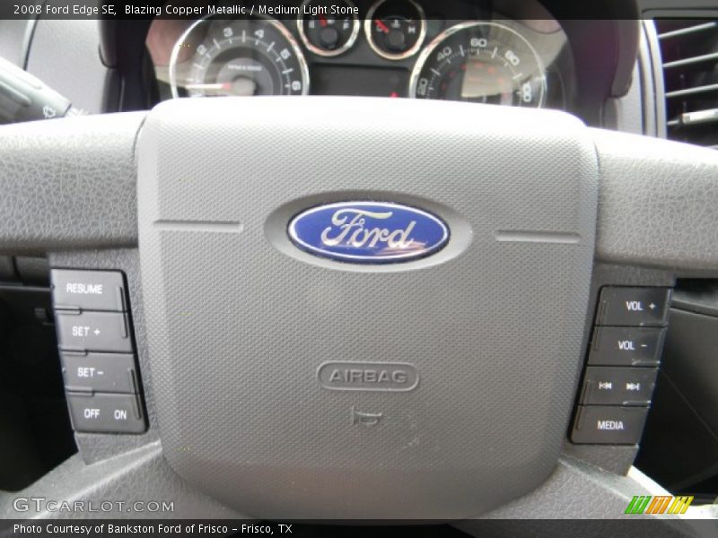 Blazing Copper Metallic / Medium Light Stone 2008 Ford Edge SE