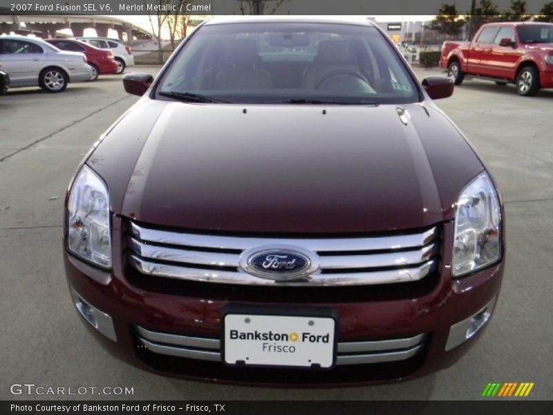 Merlot Metallic / Camel 2007 Ford Fusion SEL V6