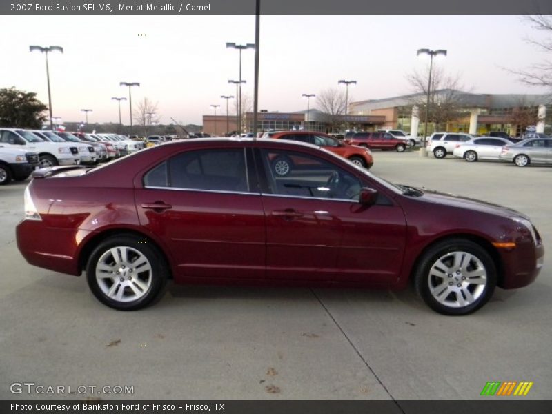 Merlot Metallic / Camel 2007 Ford Fusion SEL V6