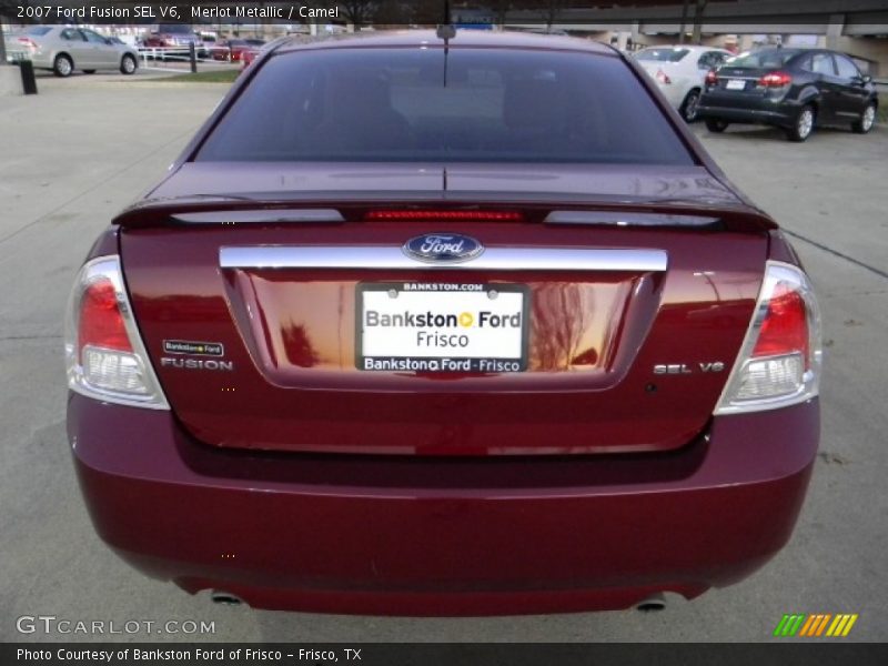 Merlot Metallic / Camel 2007 Ford Fusion SEL V6