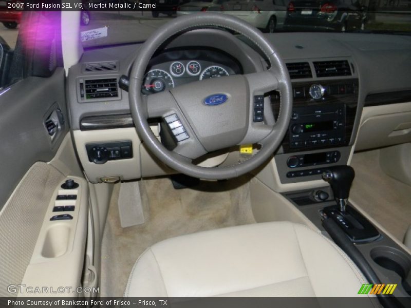 Merlot Metallic / Camel 2007 Ford Fusion SEL V6