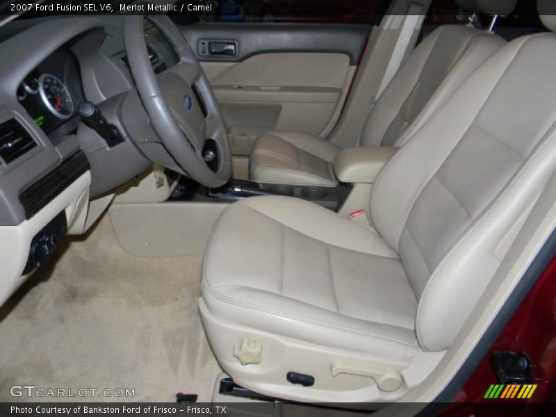 Merlot Metallic / Camel 2007 Ford Fusion SEL V6
