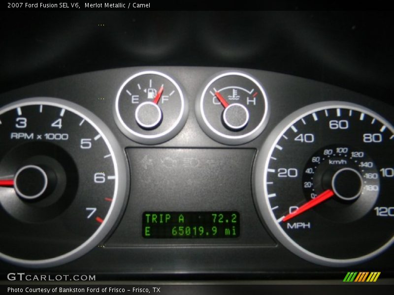 Merlot Metallic / Camel 2007 Ford Fusion SEL V6