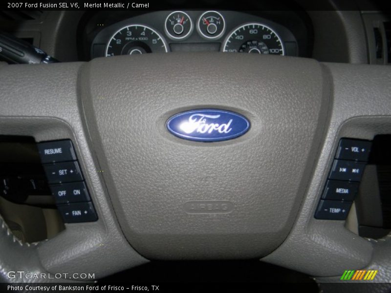 Merlot Metallic / Camel 2007 Ford Fusion SEL V6