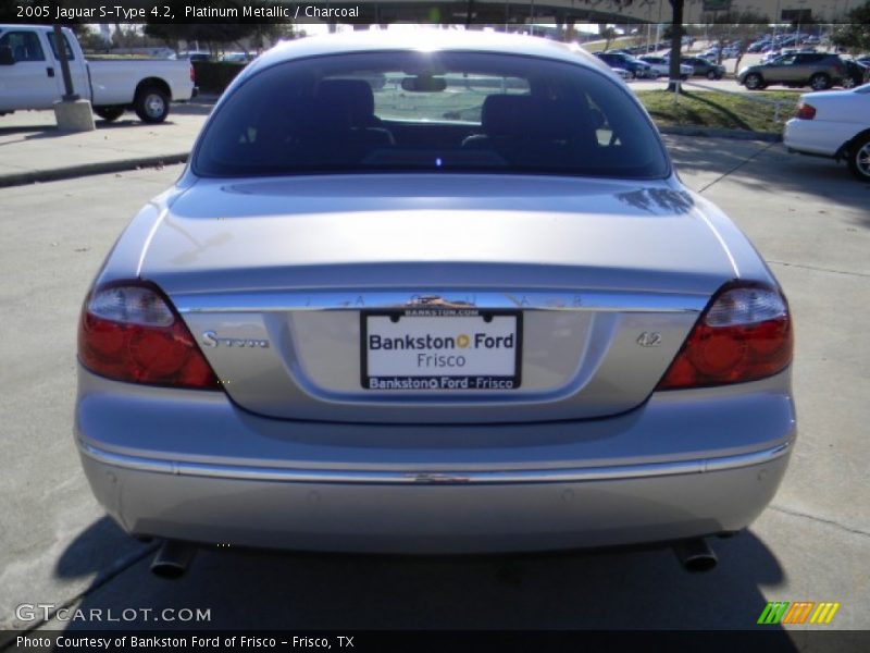 Platinum Metallic / Charcoal 2005 Jaguar S-Type 4.2