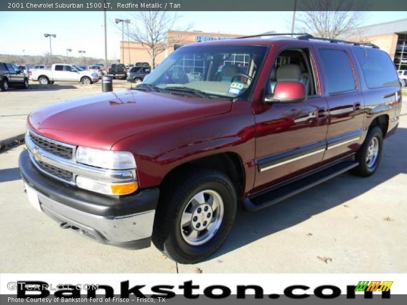 Redfire Metallic / Tan 2001 Chevrolet Suburban 1500 LT