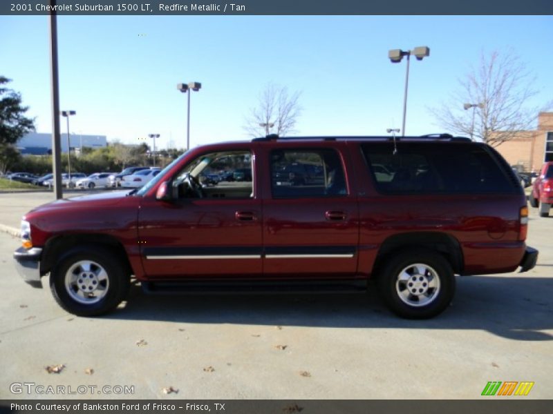 Redfire Metallic / Tan 2001 Chevrolet Suburban 1500 LT