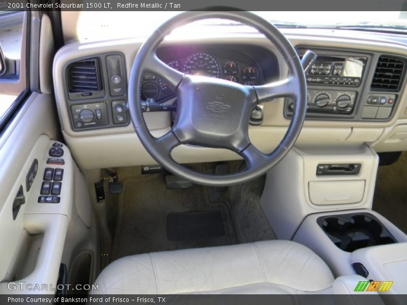 Redfire Metallic / Tan 2001 Chevrolet Suburban 1500 LT