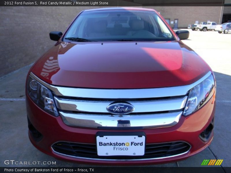 Red Candy Metallic / Medium Light Stone 2012 Ford Fusion S