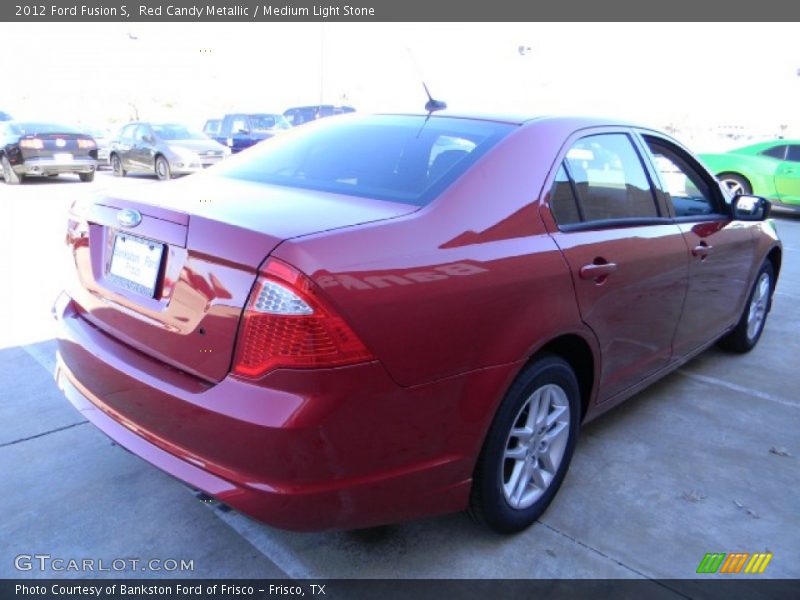 Red Candy Metallic / Medium Light Stone 2012 Ford Fusion S