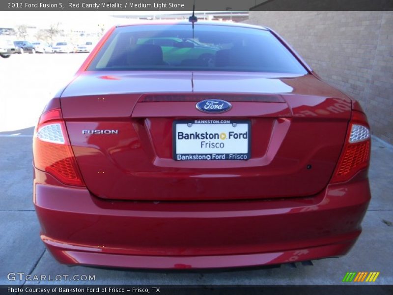 Red Candy Metallic / Medium Light Stone 2012 Ford Fusion S