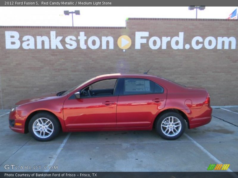 Red Candy Metallic / Medium Light Stone 2012 Ford Fusion S