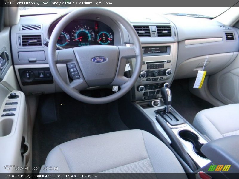 Red Candy Metallic / Medium Light Stone 2012 Ford Fusion S