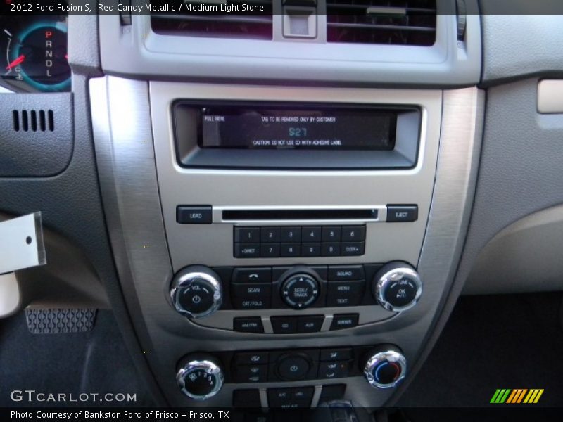 Red Candy Metallic / Medium Light Stone 2012 Ford Fusion S