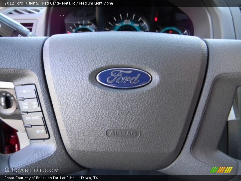 Red Candy Metallic / Medium Light Stone 2012 Ford Fusion S