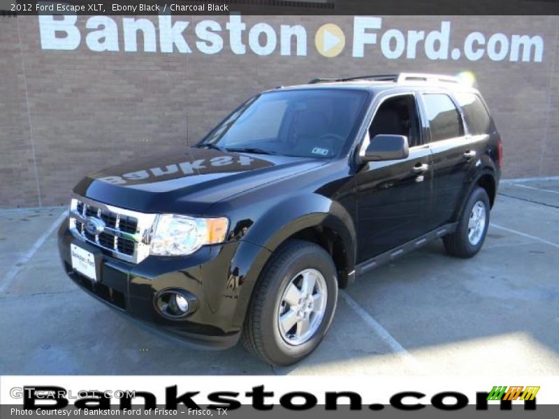 Ebony Black / Charcoal Black 2012 Ford Escape XLT