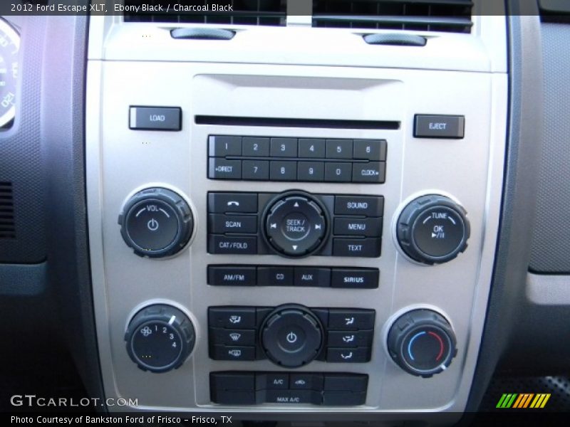 Ebony Black / Charcoal Black 2012 Ford Escape XLT