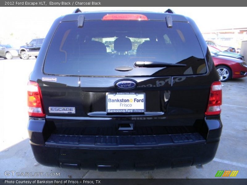 Ebony Black / Charcoal Black 2012 Ford Escape XLT