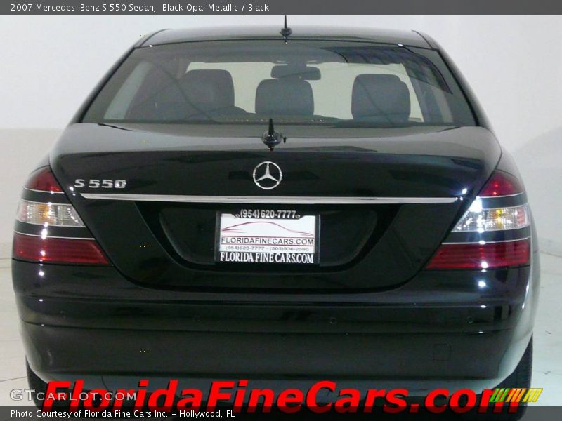 Black Opal Metallic / Black 2007 Mercedes-Benz S 550 Sedan