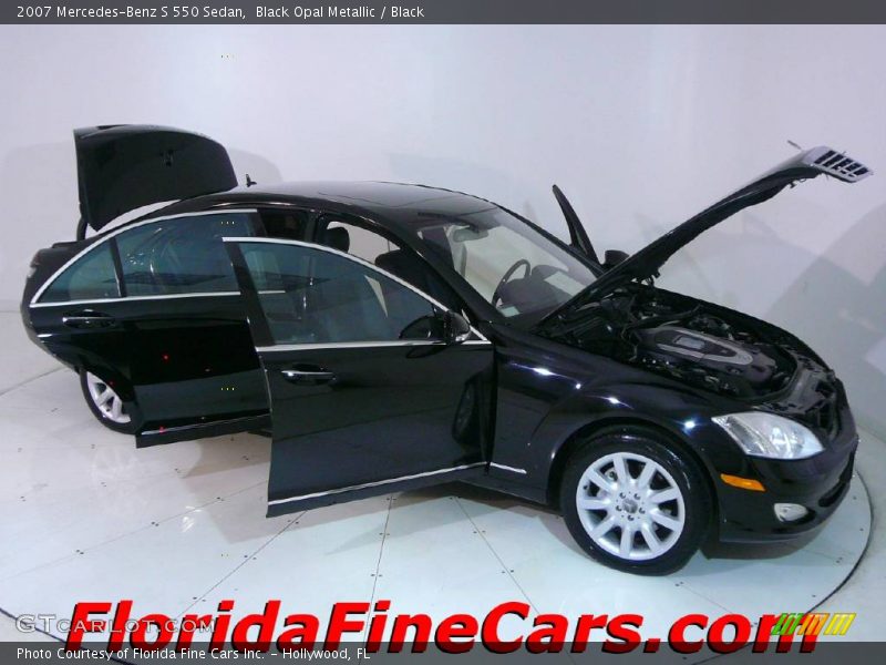Black Opal Metallic / Black 2007 Mercedes-Benz S 550 Sedan