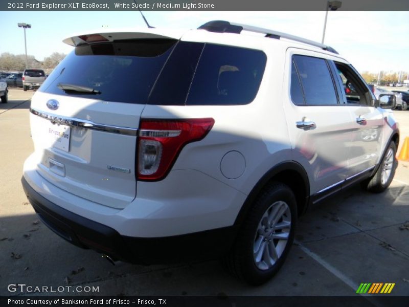 White Suede / Medium Light Stone 2012 Ford Explorer XLT EcoBoost