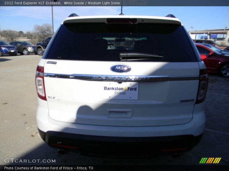 White Suede / Medium Light Stone 2012 Ford Explorer XLT EcoBoost