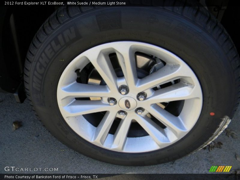 White Suede / Medium Light Stone 2012 Ford Explorer XLT EcoBoost